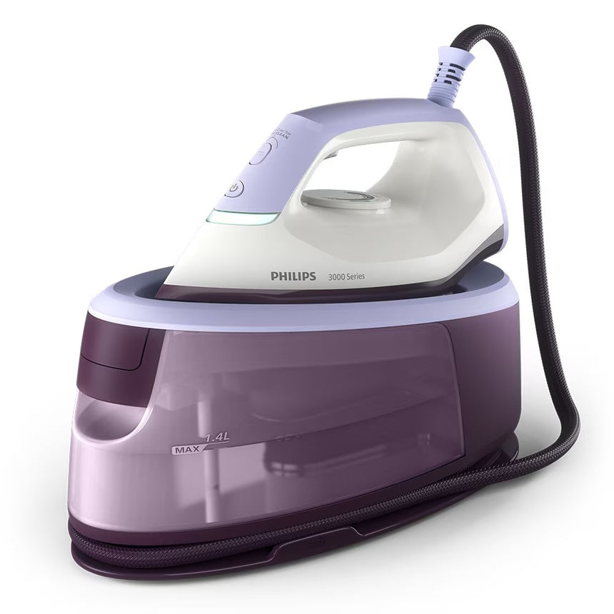 Statie de Calcat PHILIPS Seria 3000 PSG3000/30,2400W, 350g/min, 1.4l, Talpa Ceramica, Alb-Mov