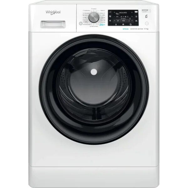 Whirlpool FFD 11469 BV EE Masina de spalat cu incarcare frontala, 1400 rpm, tehnologie 6th sense, Clasa energetica A, 11 kg, 59,5 cm, Alb