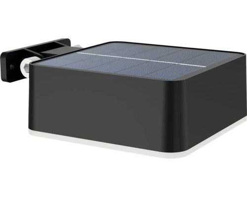 Lampa LED solara Philips Vynce SR WA SQ, cu senzor lumina, 1.5W, 200 lm, lumina alba calda (2700), IP44, Negru