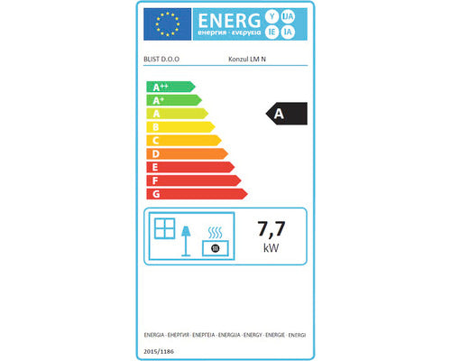 Semineu Pe Lemne Konzul Lm N 7,7 Kw 93x49x46 Cm