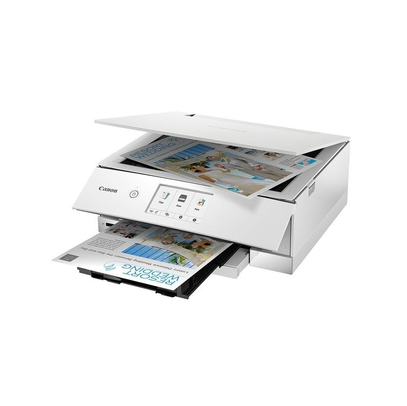 Imprimanta Multifunctionala Inkjet color CANON PIXMA TS8351a, A4, USB, Wi-Fi, Alb