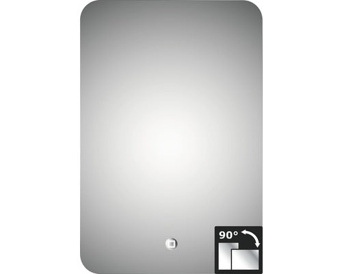Oglinda baie cu rama aluminiu Silver Moon 40x60 cm IP 24