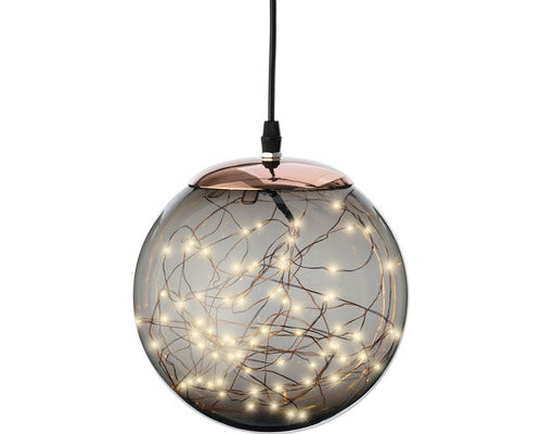 Glob Craciun Lumino 300 Micro Led-uri Ø 40 Cm Fumuriu