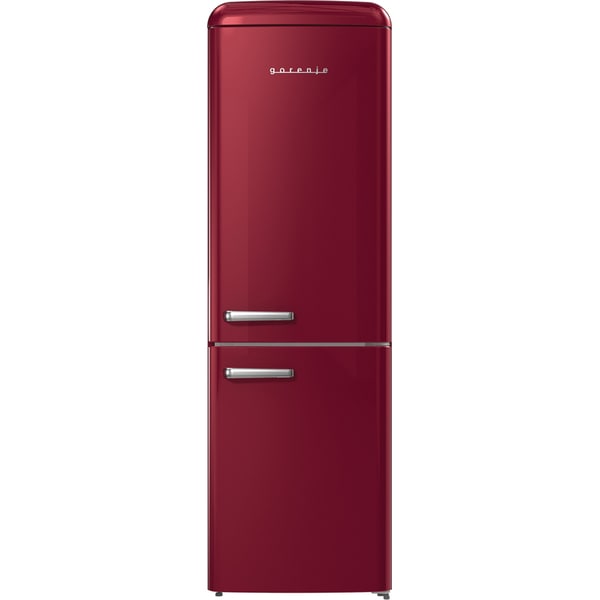 Frigider cu congelator inferior Gorenje ONRK619ER, 300L, NoFrost Plus, clasa energetica E, Burgundy