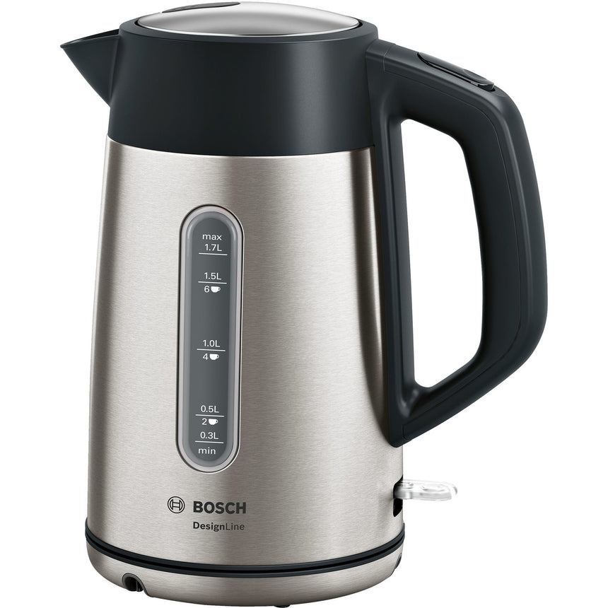 Fierbator Bosch Designline TWK4P440, 2400W, capacitate 1,7l, filtru anticalcar, inox