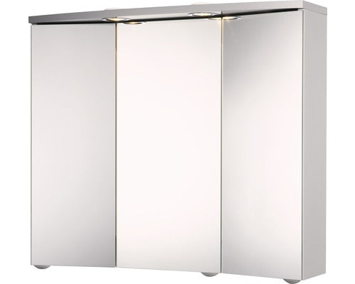 Dulap baie cu oglinda Jokey Trava, iluminare LED, PAL, 75x65 cm, aluminiu, IP 20
