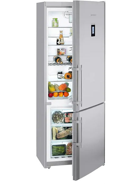 Combina frigorifica Liebherr CNPesf 5156, 453 L, clasa F, congelator NoFrost, DuoCooling, finisaj antiamprenta, Inox