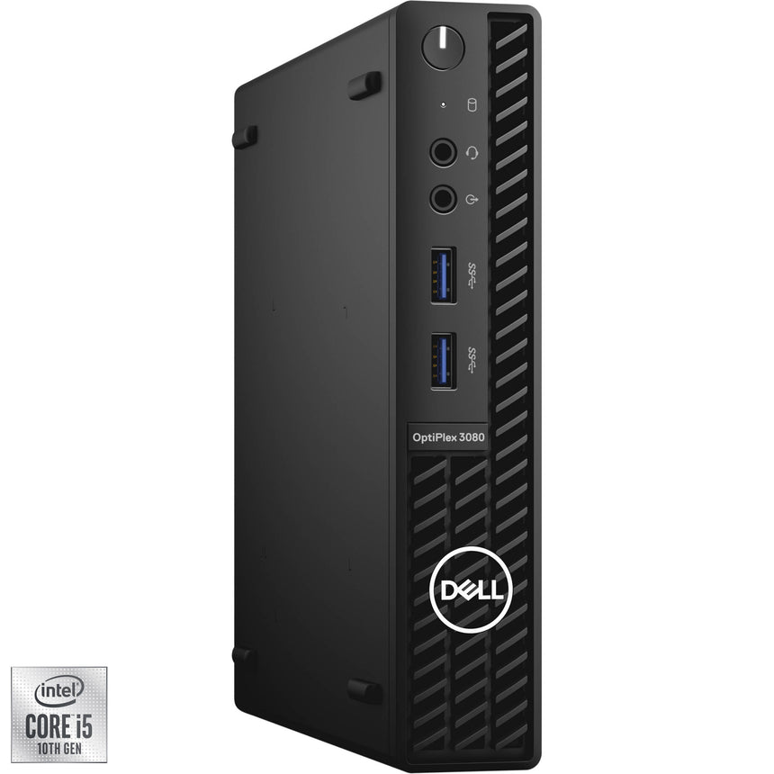 Sistem Dell OptiPlex 3080 MFF cu procesor Intel® Core™ i5-10500T pana la 3.80 GHz, Comet Lake, 16GB DDR4, 256GB SSD, Intel® UHD Graphics 630, Windows 10 Pro