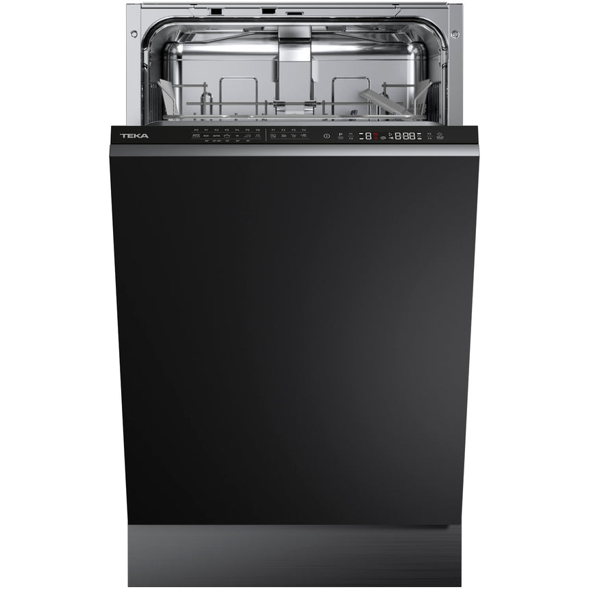 Masina de spalat vase incorporabila Teka DFI 44700, 10 seturi, 7 programe, Clasa E, Motor inverter, Senzor MultiCleaner, Sistem Aquastop, 45 cm