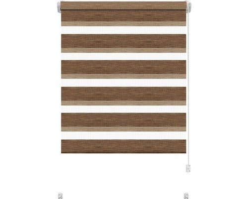 Rulou Dublu Soluna D-r10 Wood 60x175 Cm, Caseta Alba