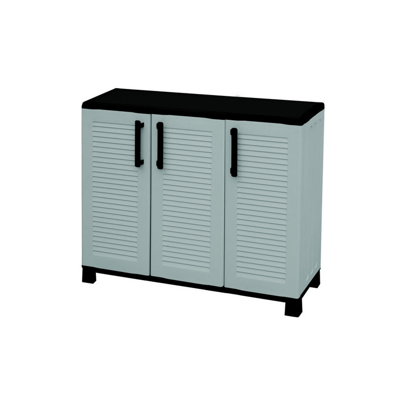 Dulap plastic ArtPlast Family inaltime redusa, balamale de otel si rafturi reglabile 1020x370x900 mm