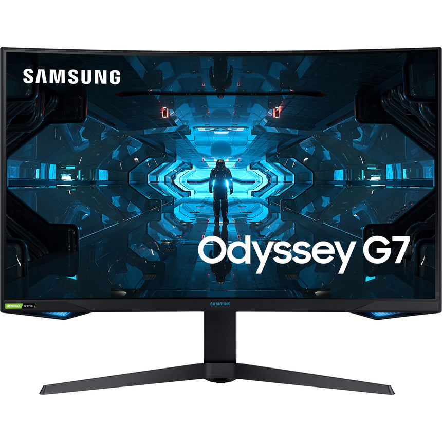 Monitor Gaming QLED VA Samsung de gaming - Samsung Odyssey 32" , QHD, 1000R, Borderless, 240Hz, 1ms, G-Sync, FreeSync2, HDR600, LC32G75TQSRXEN