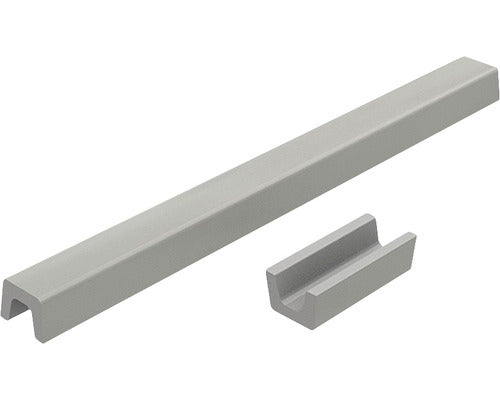 Prag Cabina Dus Drept din Marmura Compozita 80 cm Gri Inox