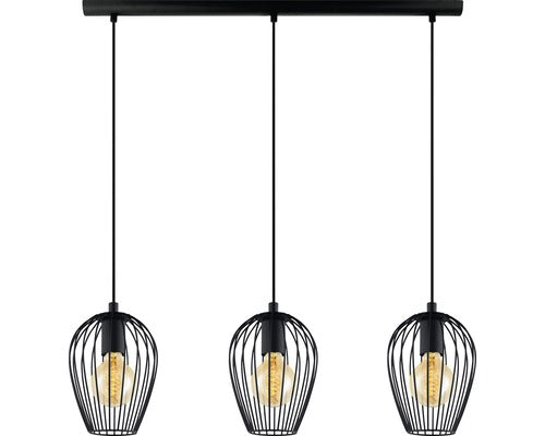 Pendul NEWTOWN, 49478, 3x60W E27, otel, negru