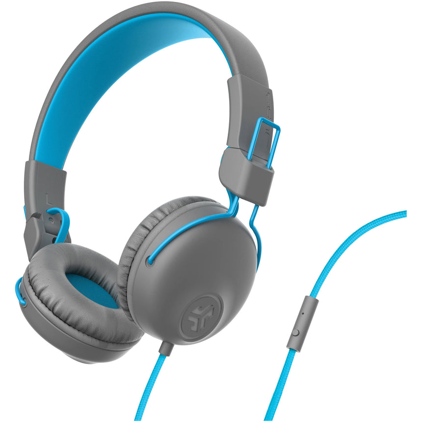 Casti Audio On Ear JLAB Studio, Cu fir, Microfon, Gri