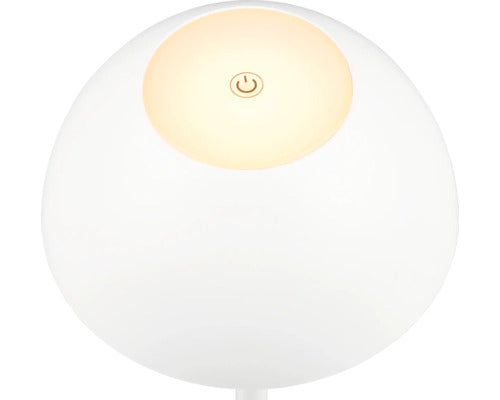 Veioza Cu Led Integrat Ricardo 1, 5w 240 Lumeni, Pentru Exterior Ip54, Incarcare Usb, Alba