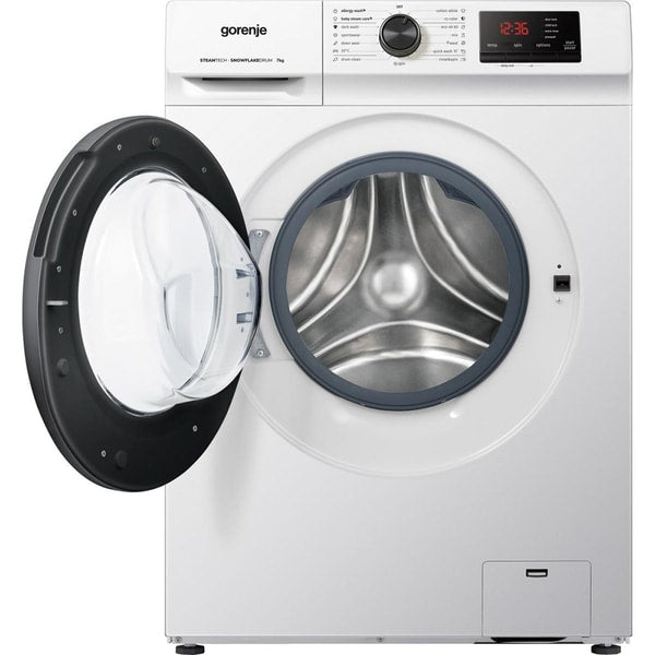 Masina de Spalat Rufe Frontala Slim GORENJE WNHVB72SDS, SteamTech, 7 kg, 1200rpm, Clasa D, Alb