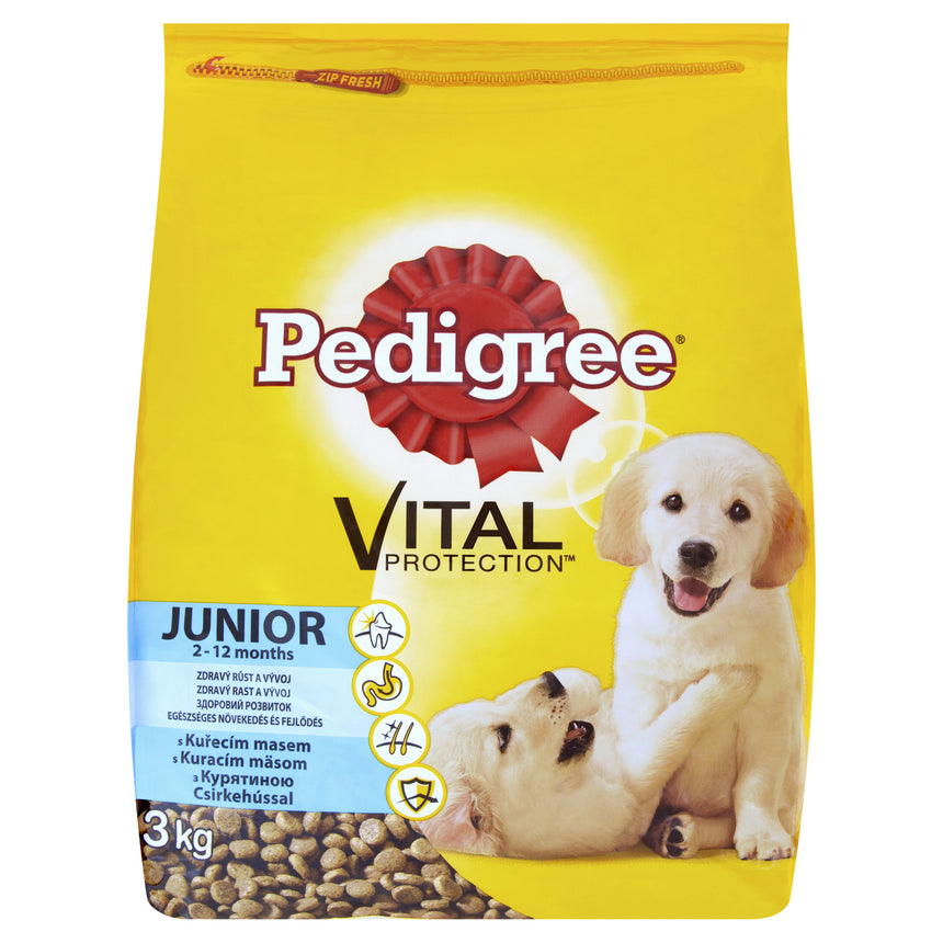 Hrana uscata pentru caini Pedigree, Junior M/L, pasare si legume, 3 kg