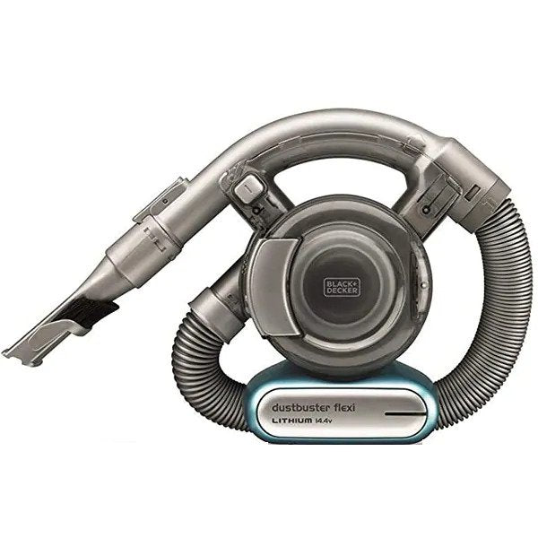 Aspirator de firimituri, Black & Decker, Recipient 0.56l, 14.4V, Argintiu