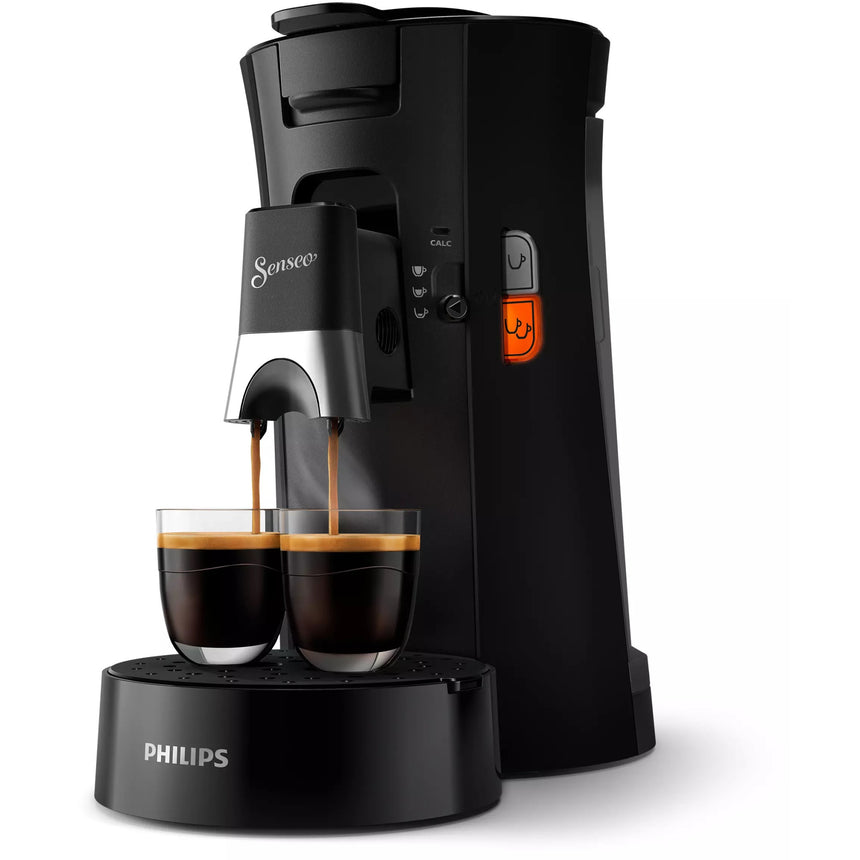 Espressor Philips Senseo Select CSA240/61, Crema Plus, Intensity Plus, Memory Plus, 1450 W, capacitate rezervor apa 0.9 l, presiune pompa 1 bar, negru