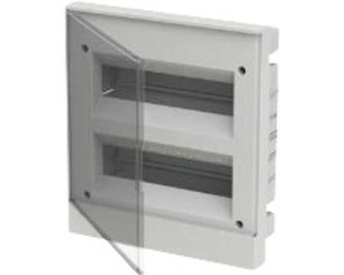 Tablou electric (cofret) ABB 1SZR004002A1207, incastrat , usa transparenta, 24 module, gri