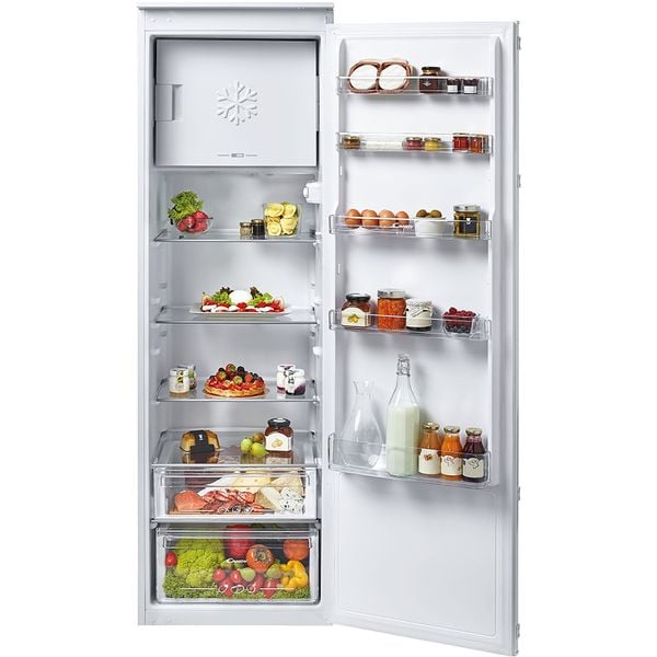 Frigider incorporabil cu o usa Candy CM4S518EW, 286 l, Clasa E, Iluminare LED, Usa reversibila, H 177 cm