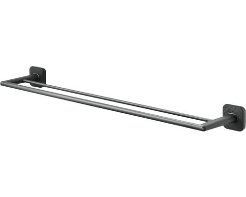 Suport Prosop Baie Tiger Carv, Tip Bara, Cu 2 Brate, 65, 2 Cm, Negru Mat