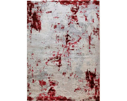 Covor Allure Red Velvet Rosu/Gri 80x150 Cm