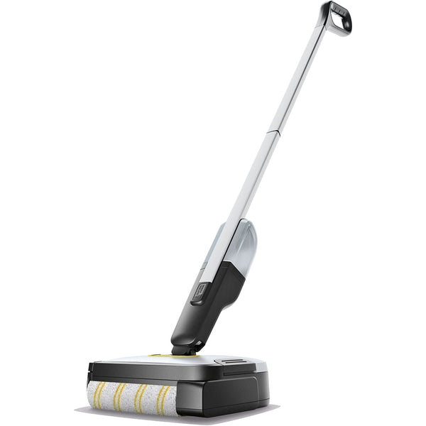 Mop electric Karcher FC 2-4 Battery Set, rezervor apa curata/murdara 200/100 ml, acumulator interschimbabil 4 V, autonomie 20 min, incarcator, detergent 30 ml, 1.056-200.0, Alb/Negru