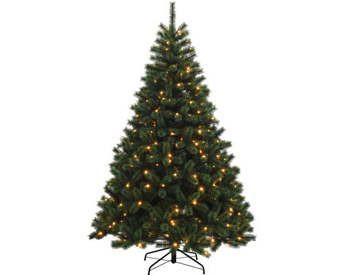 Brad De Craciun Artificial Lafiora Chamonix Cu Led Ø 130 Cm H 185 Cm Verde