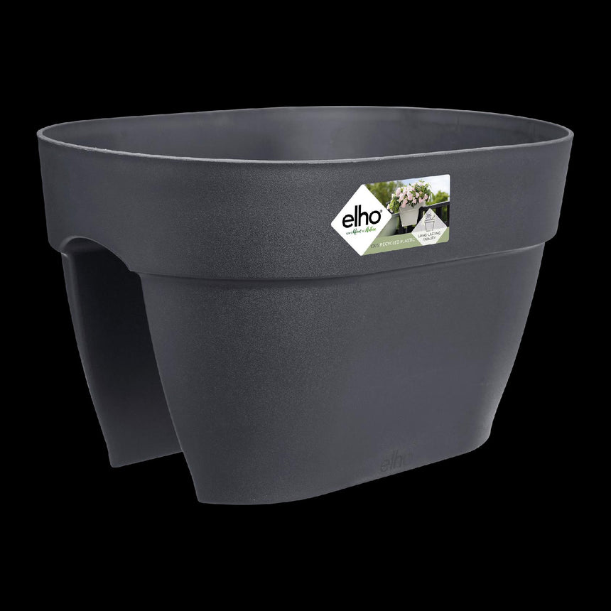 Jardiniera pentru balustrada Vibia Campana Flower Bridge 40 cm, culoare antracit