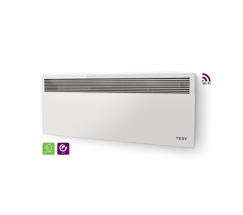 Convector Electric de Perete TESY CN 051 300 EI CLOUD AS W, 3000W, Termostat Reglabil, Alb