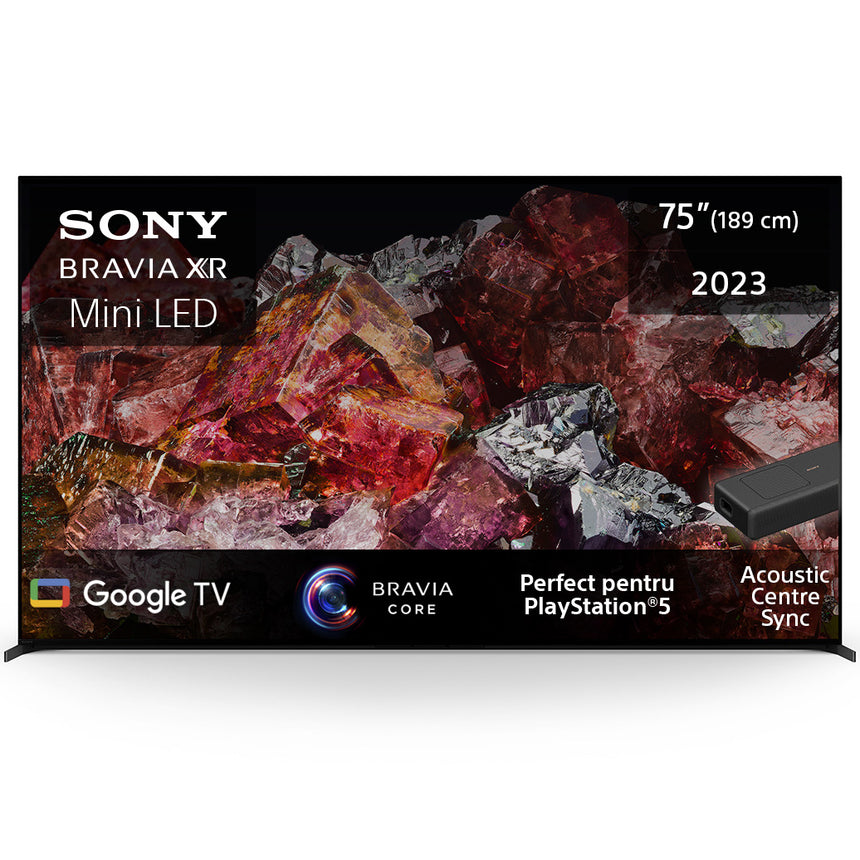 Televizor Sony BRAVIA Mini LED 75X95L, 189 cm, Smart Google TV, 4K Ultra HD, 100 Hz, Clasa E