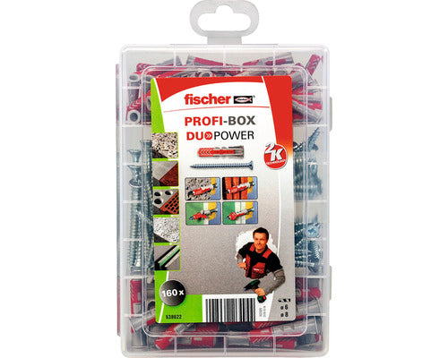 Set Dibluri Cu Surub Fischer Duopower, 80 Piese