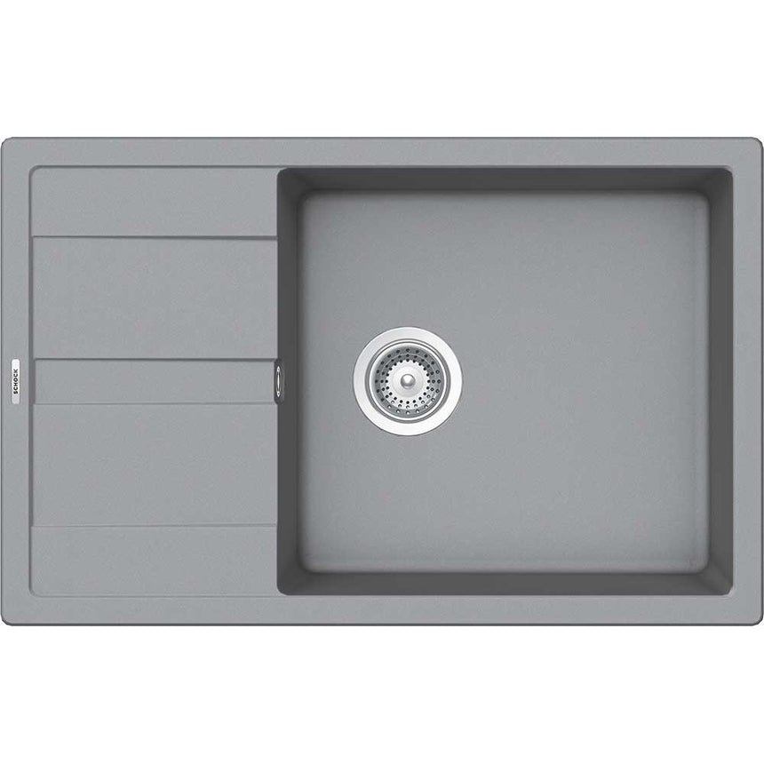 Chiuveta granit Schock Ronda D-100XL Croma Cristalite 780 x 500 mm, adancime cuva 195 mm, reversibila, montare pe blat