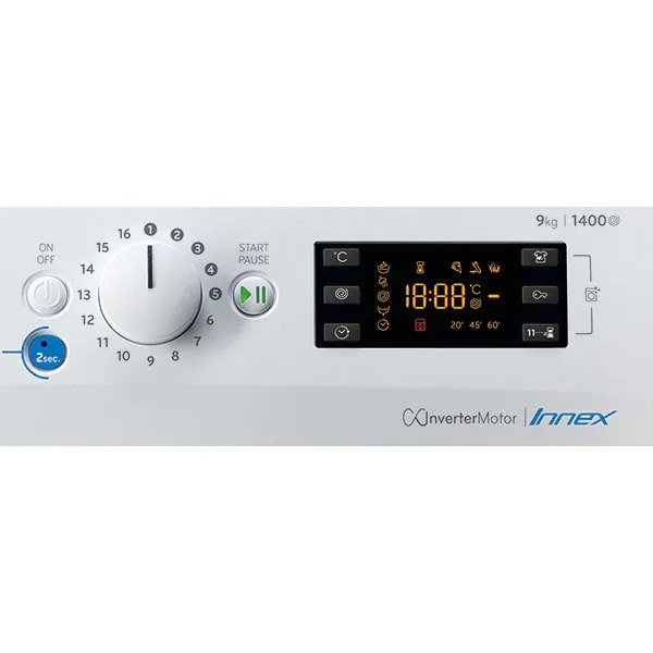 Masina de spalat rufe frontala INDESIT BWE 91484X WS EU N, 9 kg, 1400rpm, Clasa C, Alb