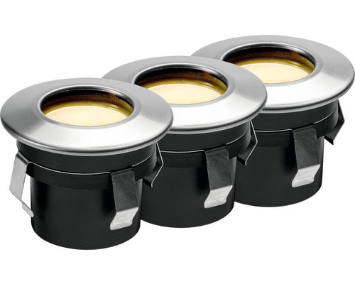 Spoturi Led Incastrate 1w 11 Lumeni 70x42mm, Pentru Exterior Ip67, 3 Bucati