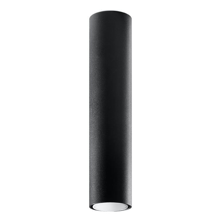 Lustra de tavan Lagos negru otel 1 bec tub modern de interior