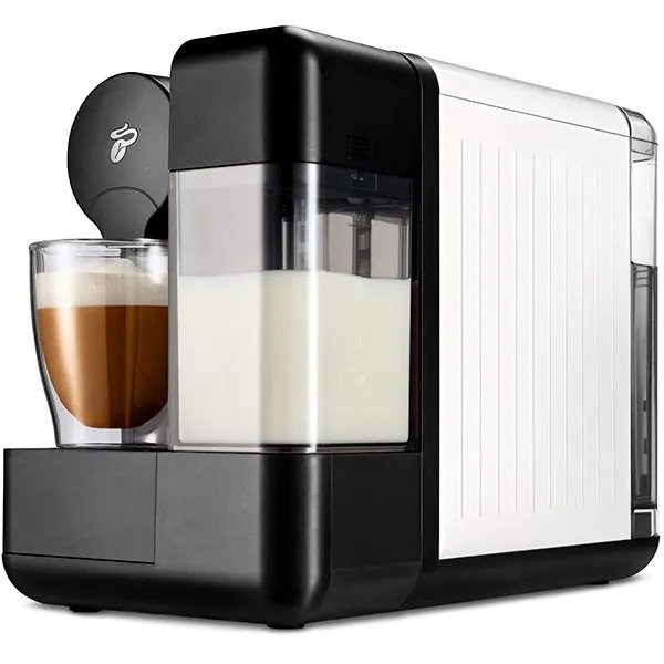 Espressor Tchibo Cafissimo milk white 393767, rezervor apa 1.2l, rezervor lapte 400ml, tip bauturi: Espresso Café Crema, Cafea Lunga, Cappuccino, Latte, Alb
