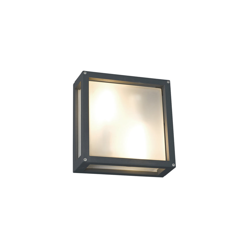 Aplica de perete Indus, Nowodvorski, Aluminiu, 2 x E27, 15W, 25 x 10 cm, 2.77 kg, Grafit