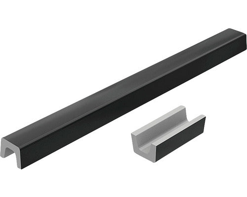 Prag Cabina Dus Drept din Marmura Compozita 80 cm Granit Negru