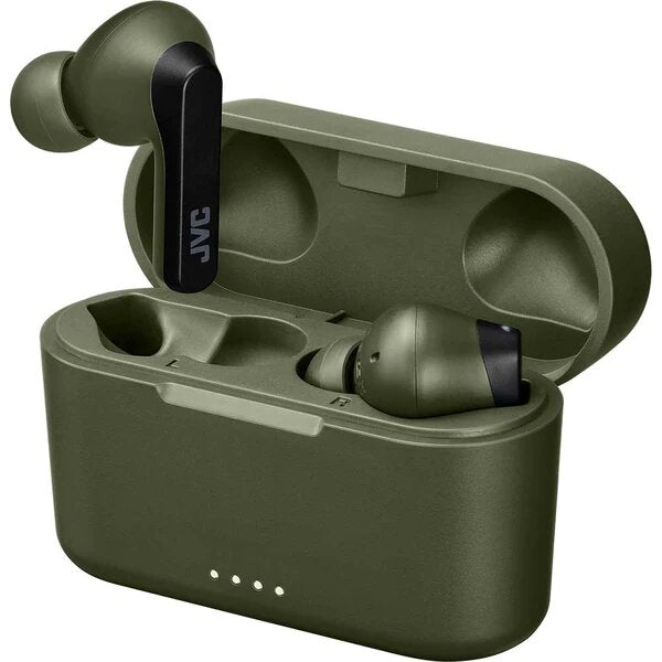 Casti JVC HA-A9T-G-E, True Wireless, Bluetooth, In-Ear, Microfon, Verde-Negru