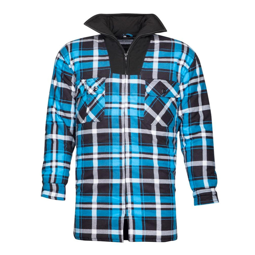 Camasa de lucru de iarna JONAH WINTER, culoare albastru - negru, marimea L