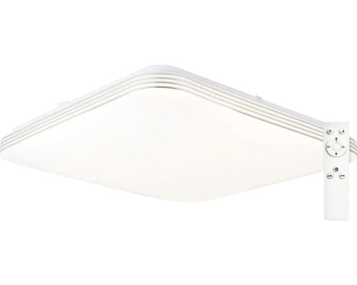 Plafoniera Cu Led Integrat Ocean Hs Rc 36w 3600 Lumeni Ø40 Cm Lumina Alba 3000-6500k, Incl. Telecomanda, Alb
