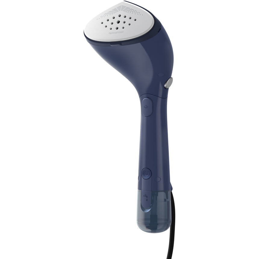 Aparat de calcat vertical portabil Philips STH7020/20 Seria 7000, 1500W, debit de abur 28 g/min, Rezervor de apa detasabil de 100 ml, Talpa OptimalTEMP, 30sec. Incalzire, Cap reglabil, 2 nivele de abur, Greutate 870 g, Husa