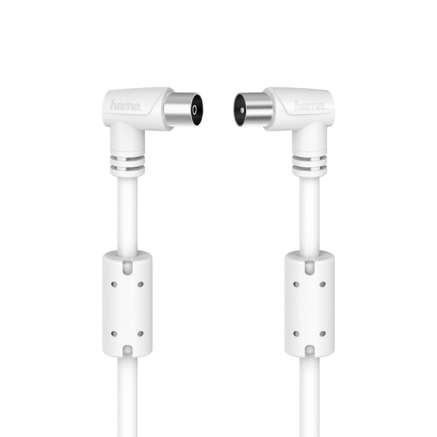 Cablu coaxial Hama 205058, 5 metri, alb