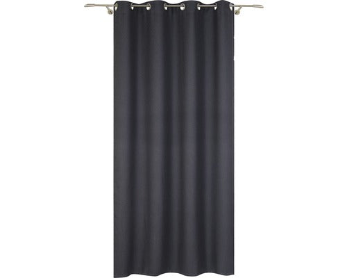 Draperie Cu Inele Tyler Gri Inchis 140x245 Cm