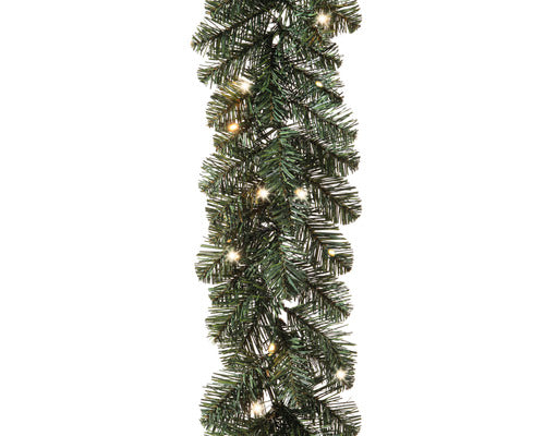 Ghirlanda Brad Lafiora Colorado Cu Led 270 Cm Verde