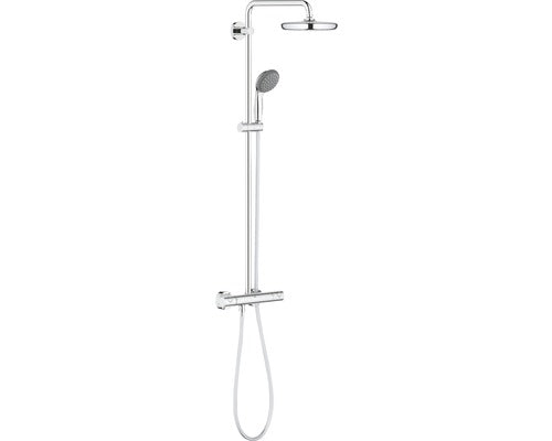 Sistem De Dus Cu Termostat Grohe Vitalio Start 210, Dus Fix 21 Cm 1 Functie, Para Mobila 2 Functii, Furtun Dus 1, 75 M, Crom
