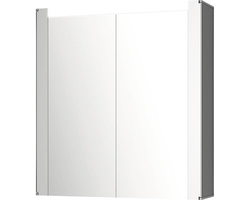 Dulap Baie Cu Oglinda Jokey Tromsö, Cu Iluminare, Pal/aluminiu, 63x68, 5 Cm, Aluminiu, Ip 20